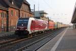 Am Morgen des 16.09.2011 lie das erste Highlight in Eichenberg nicht lange auf sich warten: 481 002-8 der Eurocom mit Containerzug in Fahrtrichtung Sden.