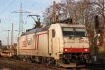 Crossrail 185 580  Jana  am 27.1.12 bei der Durchfahrt durch ratingen-Lintorf.