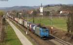 185 527-9 mit einem KLV bei Denzlingen 17.3.12.