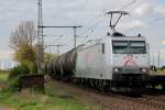 185 537-8 in TXL Diensten mit KeWa in Porz Wahn am 23.04.2012