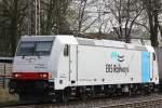 Die saubere Railpool/ERS Railways am 27.3.12 bei der Durchfahrt durch Ratingen-Lintorf.