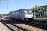 Am 19.10.2012 stand Railpool 185 677 abgestellt auf dem Glauchauer Hauptbahnhof.