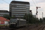 MRCE Dispolok/CFL Cargo 185 557 am 3.7.12 als Lz in D�sseldorf-Rath.