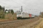 185 531-1 (TX Logistik) mit einen KLV-Zug in Richtung Fulda (11.2012)