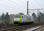 185 005 der Captrain durchfhrt bei nichtgrade besten Fotografierverhltnissen Dresden Strehlen am 20.01.13