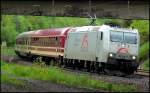 185 538 mit einem Sonderzug nach Oberhof/Thringen am 09.05.13 in Gtzenhof 