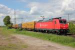 185 595-6 der Crossrail in Porz Wahn am 24.05.2013