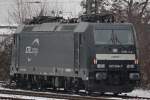 MRCE/CFL Cargo 185 566 am 26.1.13 abgestellt in Krefeld Hbf.