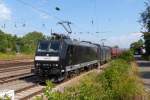 185 551 und 554 aus Frstenhausen am 23.8.13 in Burbach.