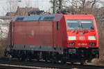 Die an IGE vermietete Green Cargo 185 406 stand am 1.4.13 abgestellt in Krefeld Hbf.