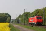 HGK 2052 (185 584) am 4.5.13 als Tfzf in Menden.