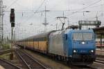 TXL 185 513 am 10.5.13 mit einem Autozug in Bremen Hbf.