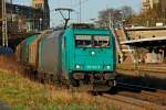 185 614-5 mit zwei sehr netten Lokf�hrer in Wuppertal, M�rz 2014.