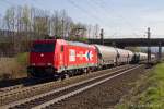 185 588-1 der HGK am 20.03.2014 bei Denzlingen