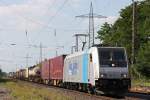 Railpool/RTB Cargo 185 676 am 18.7.13 mit einem KLV in Ratingen-Lintorf.