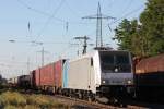 Railpool/RTB Cargo 185 686 am 5.9.13 mit einem KLV in Ratingen-Lintorf.