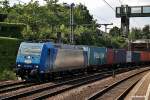 185 522-0 zog einen containerzug durch hh-harburg,datum 01.08.14