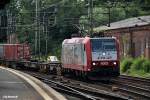 CFL 4002 zog einen containerzug durch hh-harburg,datum 15.08.14