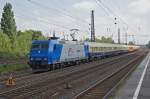 Bombardier Lok 185 513-9 am 15.05.2014 mit einem Sonderzug in Bochum-Ehrenfeld.