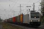 Railpool/RTB Cargo 185 686 am 5.11.13 mit einem KLV in Ratingen-Lintorf.
