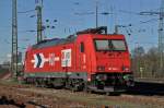 Lok 185 588-1 wartet am Badischen Bahnhof auf den nächsten Einsatz. Die Aufnahme stammt vom 05.01.2015.