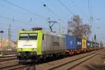 CTD/ITL 185-CL 005 (185 505) am 8.3.14 mit einem kurzem KLV in Duisburg-Entenfang.