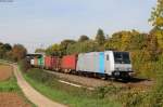 185 690-5 mit einem Containerzug bei Ellental 12.10.15