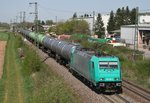 185 618 mit DGS 44093 (RheinCargo, Kork–Glattbrugg) am 21.04.2015 in Auggen