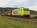 185 534-5 der CFL-Cargo mir Kohlenzug in Fahrtrichtung Süden.