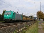 Am 10.10.2014 zog 185 610-3 einen ARS-Autotransportzug in Richtung Süden.