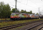 Am 01.10.2016 kamen die 185 602-0 und die E 186 181-4 von der HSL Logistik aus Richtung Hannover nach Stendal und fuhr weiter in Richtung Berlin .