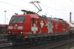 185 142  Edelweiss  am 9.8.11 bei strmenden Regen in Duisburg-Bissingheim.