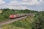 185 399 mit Gterzug am 04.07.2012 bei Laaber