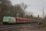 185 389 zog am 4.2.13 den 61253 von Reisholz nach Sythen.
Hier in Ratingen-Lintorf.