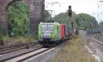 185 152-6 mit KLV-Zug in Fahrtrichtung Norden. Aufgenommen am 12.09.2013 in Eichenberg.