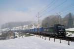 185 569 (RTS RailTraction) mit einem Güterzug bei Steinen (26.03.2007)