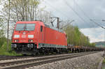 09.05.2017 Streckenabschnitt Uhingen 185 395-1, manche Güterzüge bringen ....