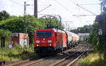 185 210-2 DB  kommt als Umleiter mit einem langen Kesselzug aus Antwerpen-BASF(B) nach Ludwigshafen-BASF(D)  und kommt aus Richtung