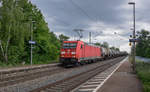 185 364 durchfährt am 16.07.2018 den Haltepunkt Buggingen in Richtung Mannheim.