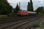 185 280 kommt mit dem Klütten-Express aus Rommerskirchen in Rheydt eingefahren.