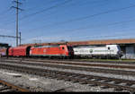 DB - Lok 185 096-5 mit Güterzug unterwegs in Prattelen am 15.09.2018