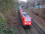 185 242-5 und 185 233-4  beide von DB kommen mit einem Ölzug aus Antwerpen-Petrol(B) nach Basel(CH) und kammen aus Richtung Aachen-West,Aachen-Schanz und fuhren in Richtung