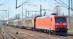 DB Cargo Deutschland AG mit  185 186-4  [NVR-Nummer: 91 80 6185 186-4 D-DB] und gemischtem Güterzug am 04.04.19 Bf.
