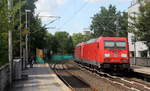 Ein Nachschuss von 185 233-4 und 185 275-5 beide von DB und kammen als Lokzug aus Köln-Gremberg(D) nach Aachen-West(D) und kammen aus Richtung Köln und fuhren durch Aachen-Schanz in Richtung