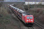 DB 185 357-1 auf der Hamm-Osterfelder Strecke in Recklinghausen 30.1.2020