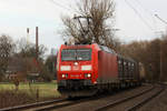 DB 185 198-9 auf der Hamm-Osterfelder Strecke in Datteln am 30.01.2020