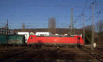 185 260-7 DB fährt mit einem Coilzug aus Kinkempois(B) nach Landshut(D) bei der Ausfahrt aus Aachen-West und fährt in Richtung