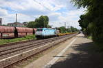 BR 185 549 (Mannesmann Lok) am 25.06.2020 von Köln nach Düsseldorf über Hilden unterwegs.