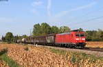 185 129-4 mit dem EZ 45023 (Mannheim Rbf-Basle Bad Rbf) bei Riegel 20.9.20