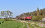 185 300 mit EZ 51237 (Seelze Ost-Kassel Rbf) am 09.04.2020 bei Sudheim